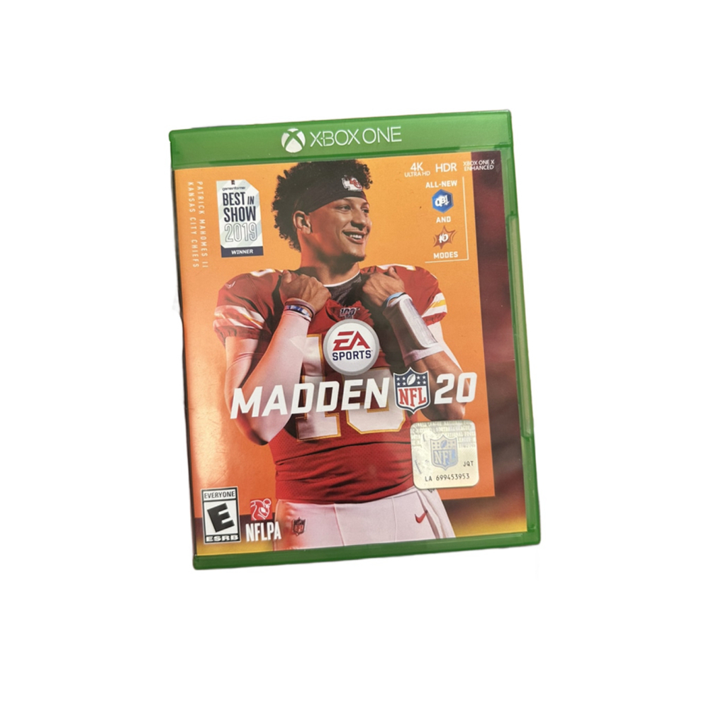 Madden NFL 20 Xbox One Video Game Cover ONLY 2019